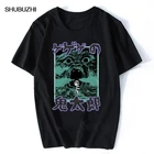 Футболка мужская с аниме ужасом, хлопковая, японская, японская, джундзи Ито узума, Топ в стиле Харадзюку