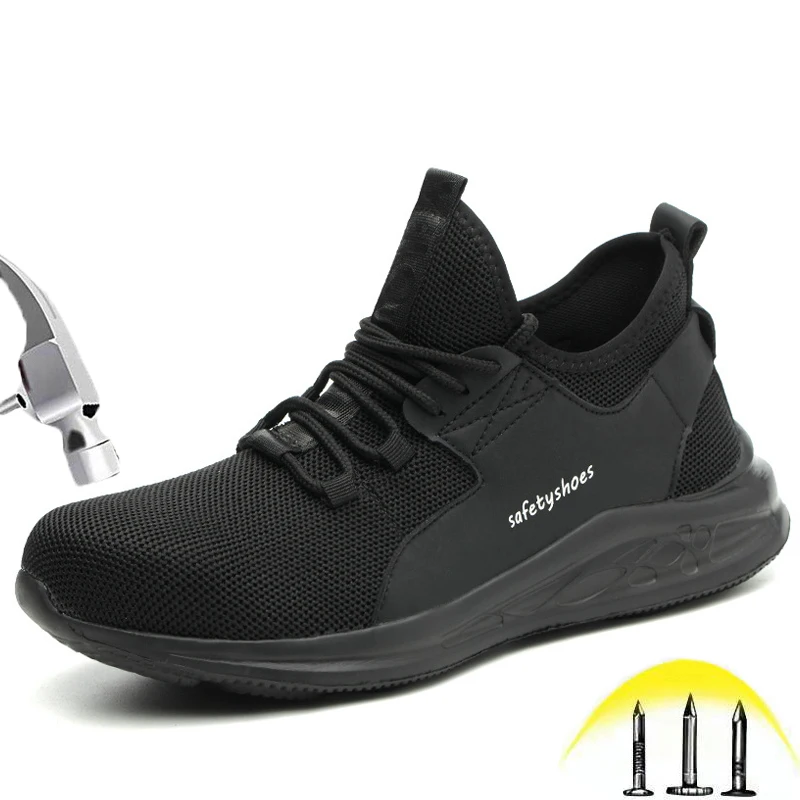 Защитная обувь со стальным носком для мужчин и женщин Мужская Противоударная