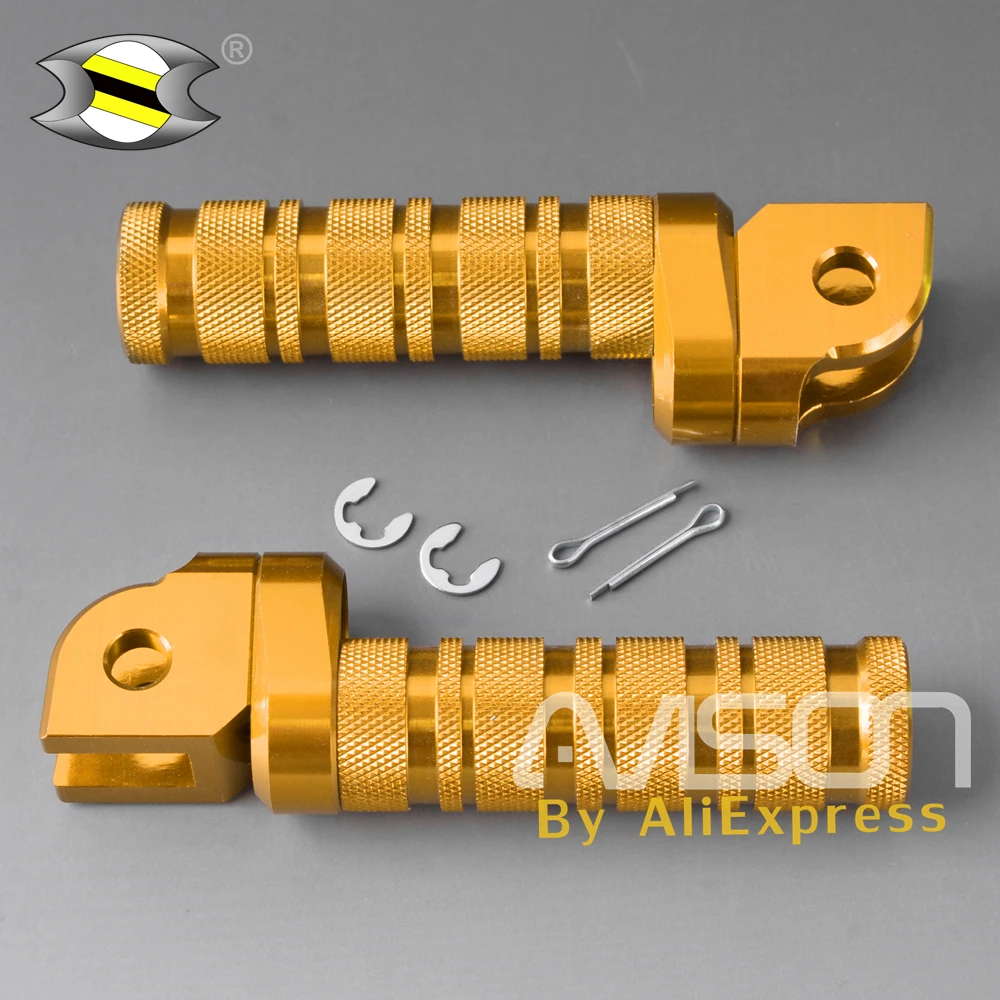 

Motorcycle Front Footpegs Rider Foot Pegs Pedal Footrests CNC for HORNET 600 250 HORNET900 VTR1000SP CB1300SF/SB