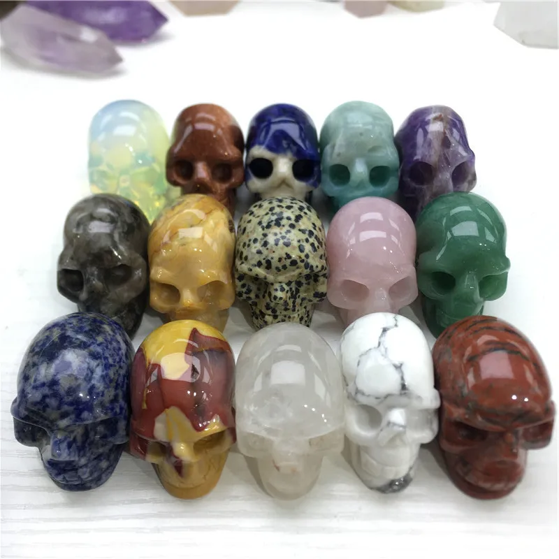 

Beauiful Handmade Carved Skull Jasper Gemstone Quartz Crystal Healing Specimen