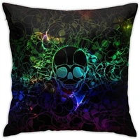 gultmee skull throw pillow cushion covercolorful skulldecorative square accent pillow case