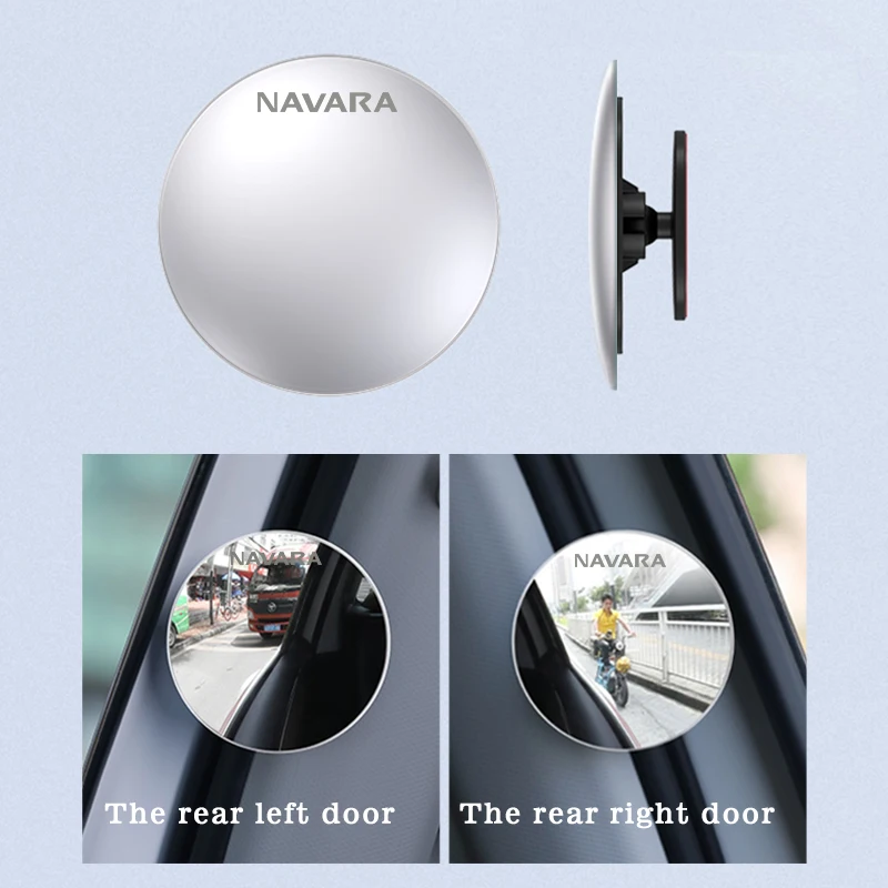 Автомобильное зеркало заднего вида из нержавеющей стали 304 вращающееся на 360 °