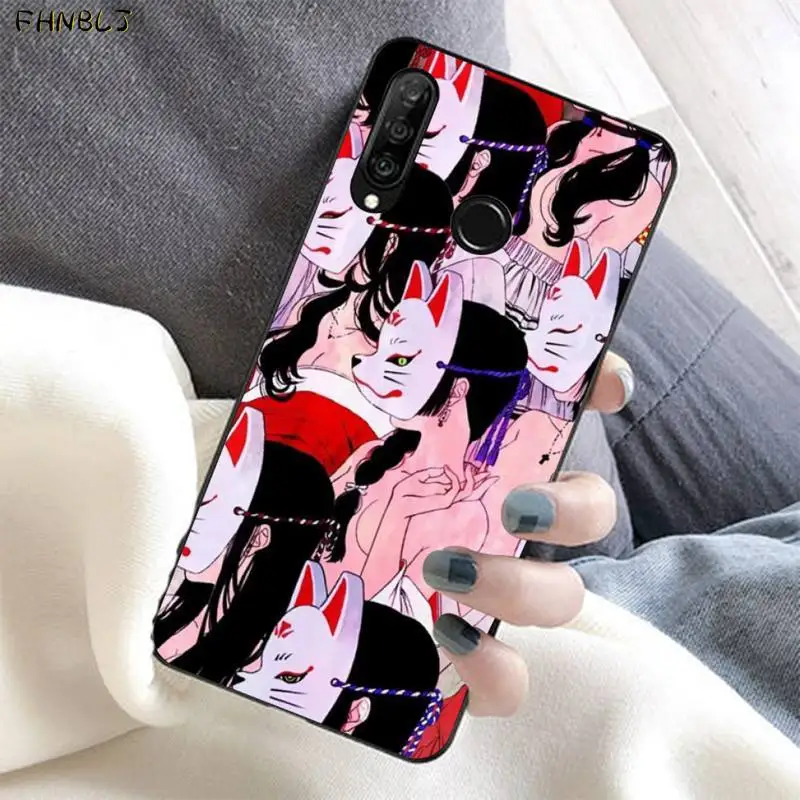 FHNBLJ чехол для телефона из мягкого силикона и ТПУ в японском стиле аниме лиса Huawei