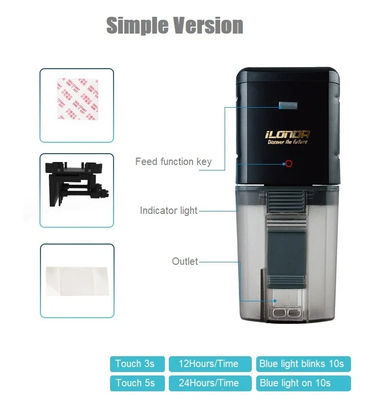 Автоматическая кормушка Ilonda аквариумная для рыб умное устройство с