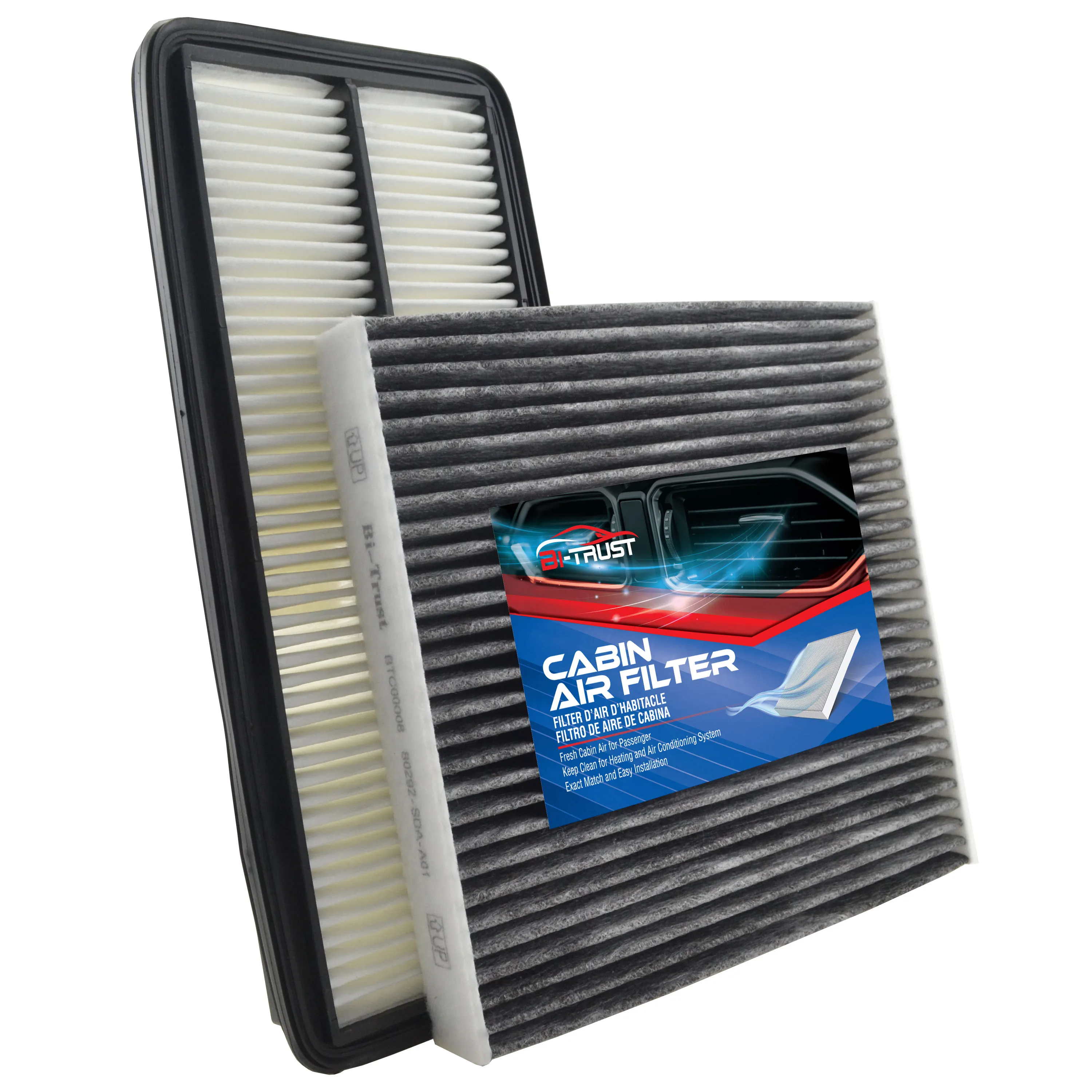 

Bi-Trust Engine Cabin Air Filter for 2005-2008 Acura RL V6 3.5L/2004-2006 Acura TL V6 3.2L/2003-2007 Honda Accord V6 3.0L