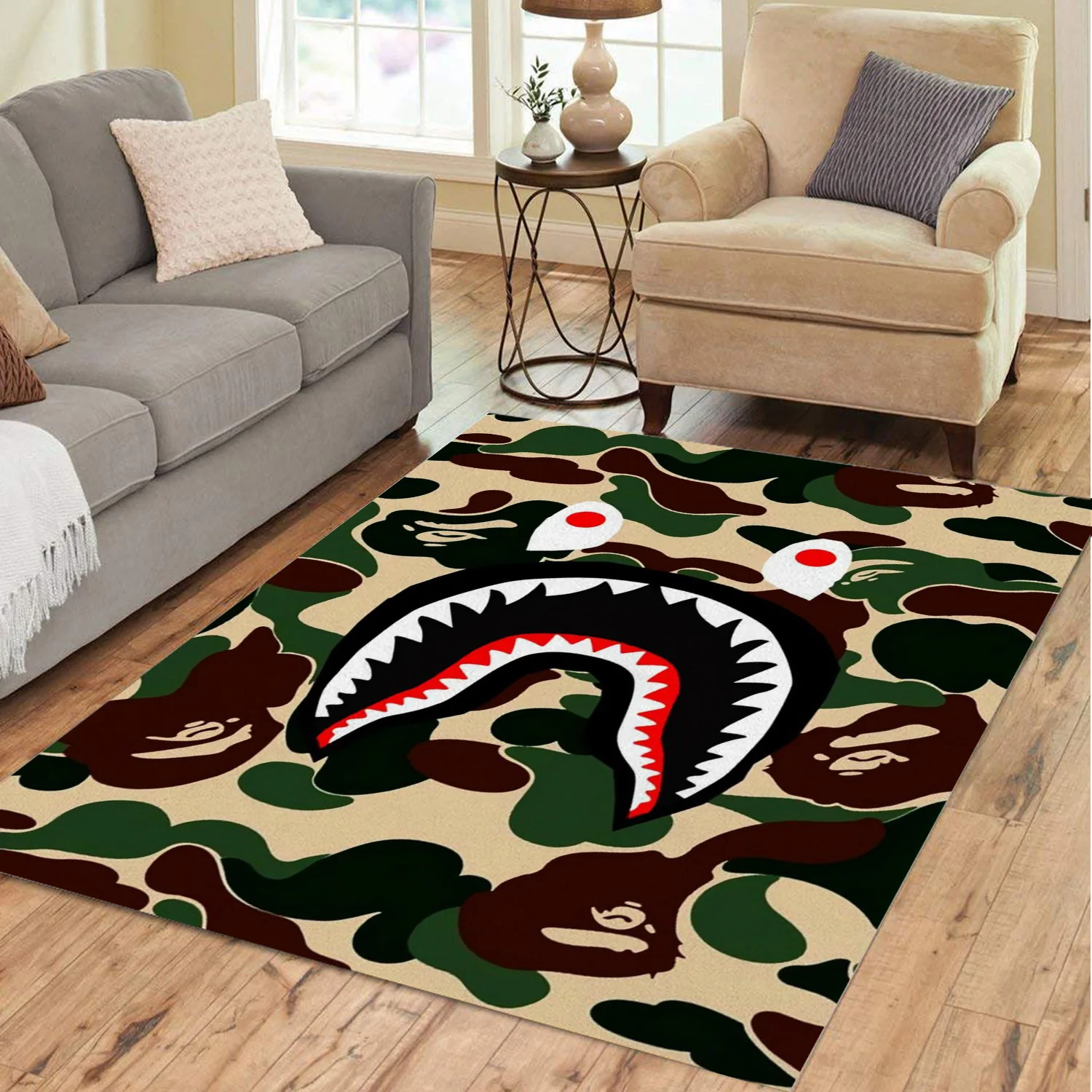 

Doormat Entrance Door Shark Carprt Rug for Living Room Bedroom Decoration Home Non-slip Rug Floor Mat Anime Floor Mat Area Rug