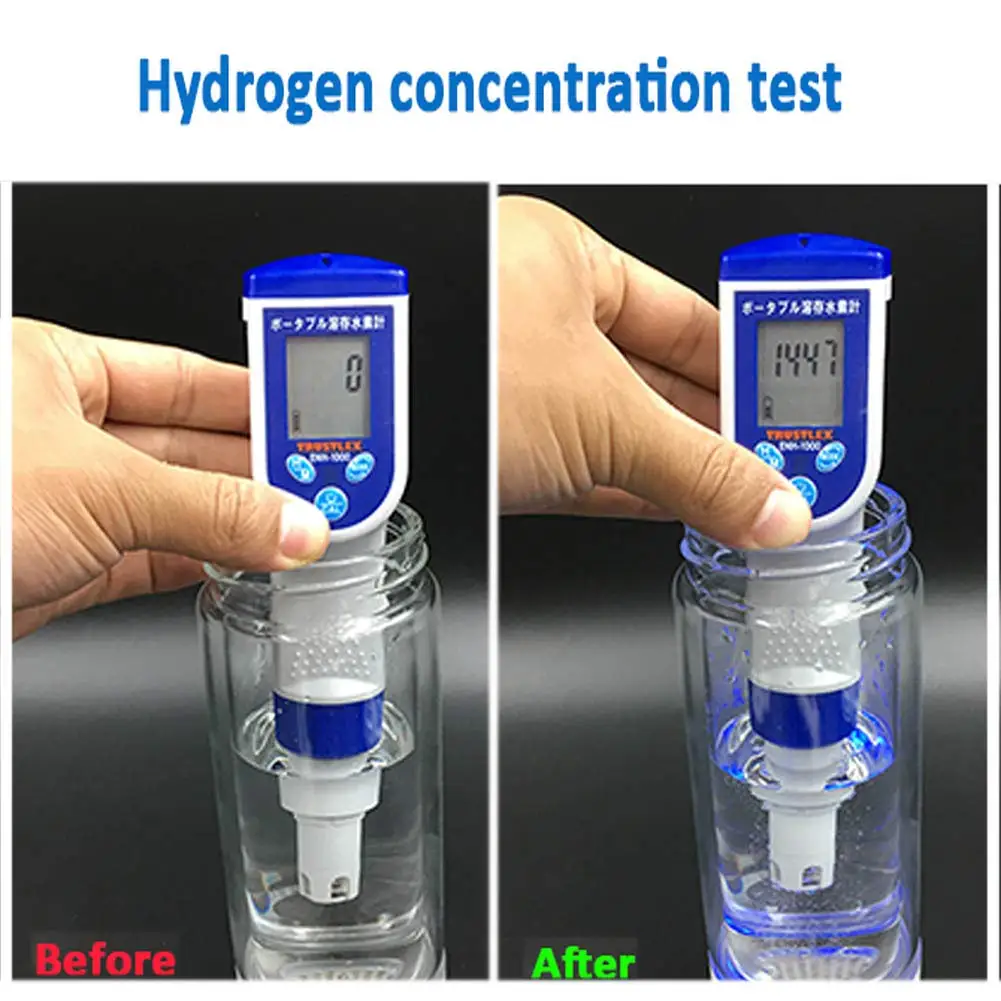 

3 mins Hydrogen-Rich Generator Water Bottle Portable Rechargeable Hydrogen Water Maker Antioxidant Glass Health Care 360ml SH12