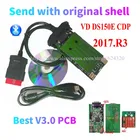 DHL 10 шт.лот VD DS150E CDP vd tcs cdp V3.0 реле печатной платы с bluetooth для автомобилей дельфисагрузовиков obd2 диагностический инструмент с корпусом