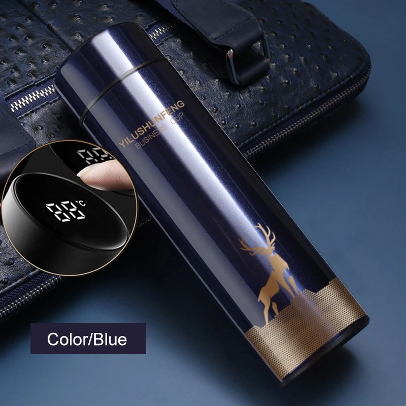 

450ML Temperature Display Smart Thermos Bottle Vacuum Flasks Double Wall Stainless Steel Travel Coffee Tea Milk Insulation Mugs
