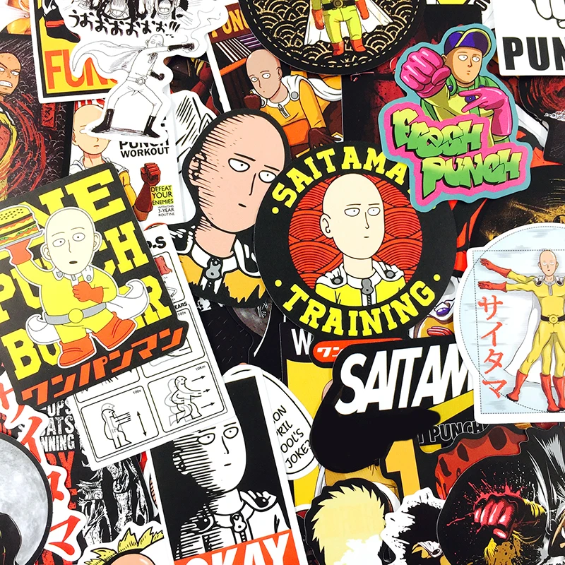 10/30/70 шт/упаковка Япония Аниме ONE PUNCH MAN/наклейки для сноуборда ноутбук Чемодан