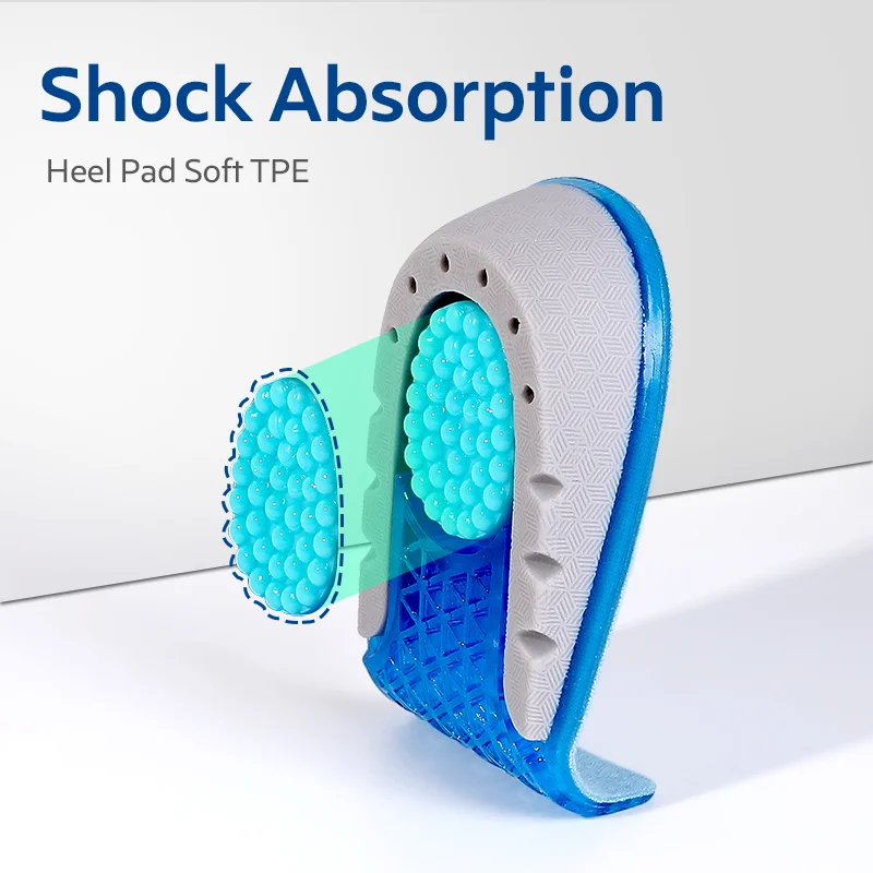 Bangni Increase Insole Invisible Heightening Shoes Pad 1-3cm Height Lift Half Heel Insert Taller Cushion Sole For Men Women