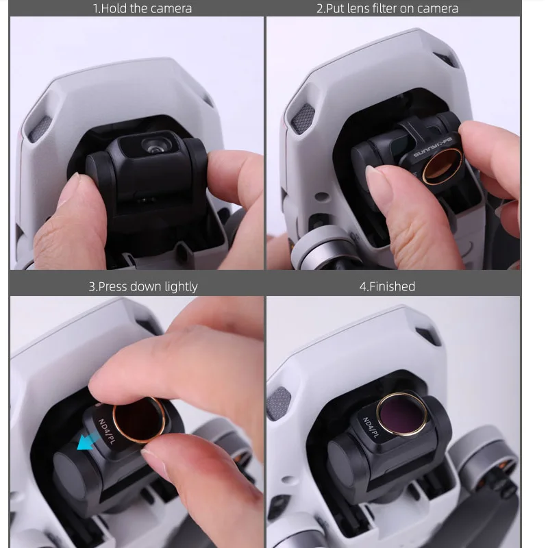 Фильтр объектива камеры MCUV ND4 ND8 ND16 ND32 CPL ND/PL набор фильтров для DJI Mavic Mini 2