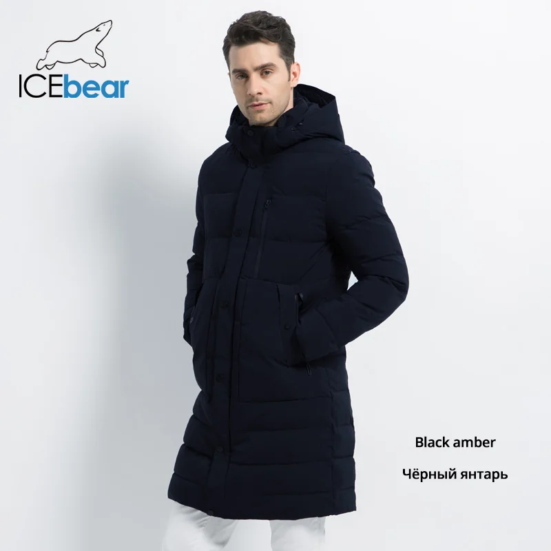 M460 ICEbear новая зимняя куртка ветрозащитная мужская хлопковая модная мужская парка повседневные мужские пальто Высокое качество Мужское пальто MWD18826I - Цвет: M460