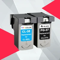 compatible ink cartridge for canon pg37 cl38 pg 37 cl 38 pixma mp140 mp190 mp210 mp220 mp420 ip1800 ip2600 mx300 mx310 printer