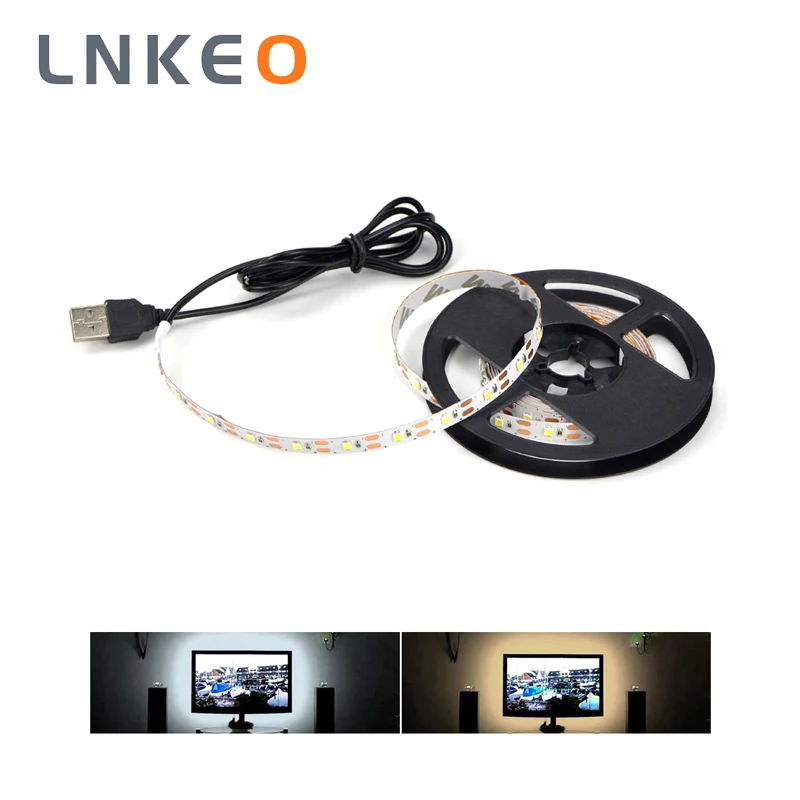 Светодиодная лента гибкая 3528SMD 5 в пост. Тока 1/2/3/4/5 м|Светодиодные ленты| |