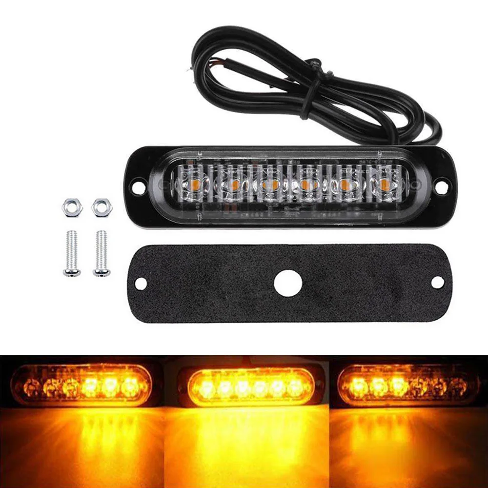 12/24 В 6 светодиодов автомобильный Грузовик аварийное предупреждение