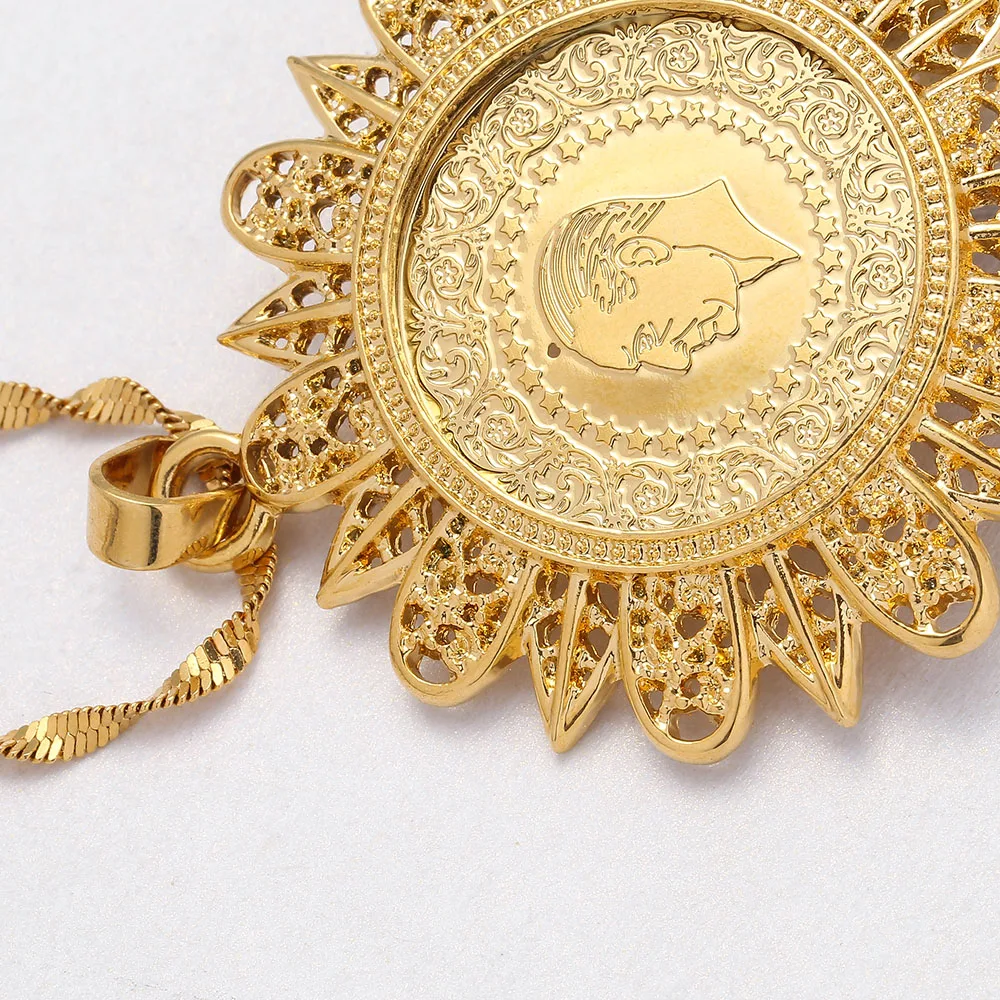 С украшением в виде кристаллов Аллах кулон и ожерелья для женщин Ближний Восток