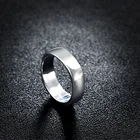 Мужские и женские кольца из серебра 925 пробы с простым квадратным круглым носком, Изящные Ювелирные украшения