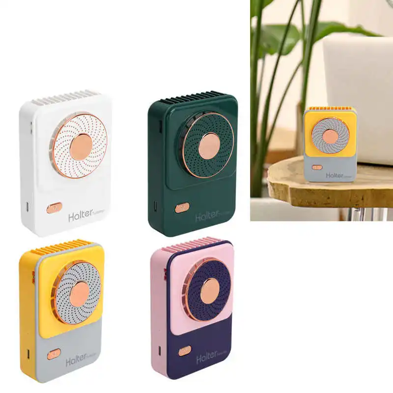 

Ventilador 3 Gear Adjustable Electric Fan Portable Handheld Hanging Neck Fan USB Charging for Outdoors Air Cooler