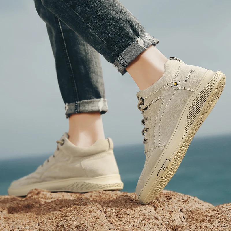 

Men's Sports Sneakers Casual Sneakers Men Athletic Shoes Black Man Zapatillas Deportivas Hombre Sport New For 2020 Hightop
