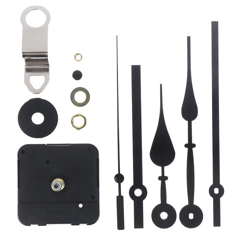 

50 Styles DIY Clocks Parts Quartz Clock Movement Mechanism Repair Parts Black + Hands Replacement Parts Kit Set