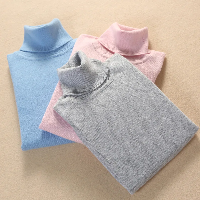 

2020 Autumn Winter Turtleneck Cashmere Sweater Women Streetwear Basic Warm Pull Femme Hiver Jumper Knitted Pullover Sweaters