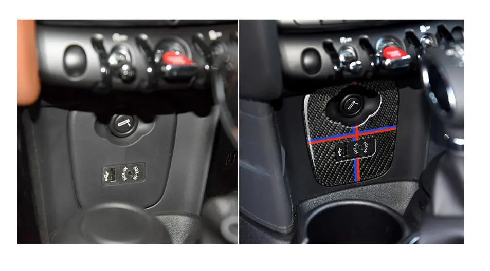 Декоративная наклейка из углеродного волокна для BMW Mini Cooper F55 F56 F57 модификация