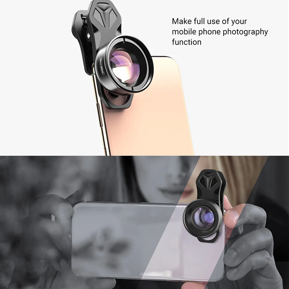 

Professional 100mm Super Macro Mobile Phone Camera Lens 4K HD Camcorder Zoom Lenses for iPhone Samsung Smartphone