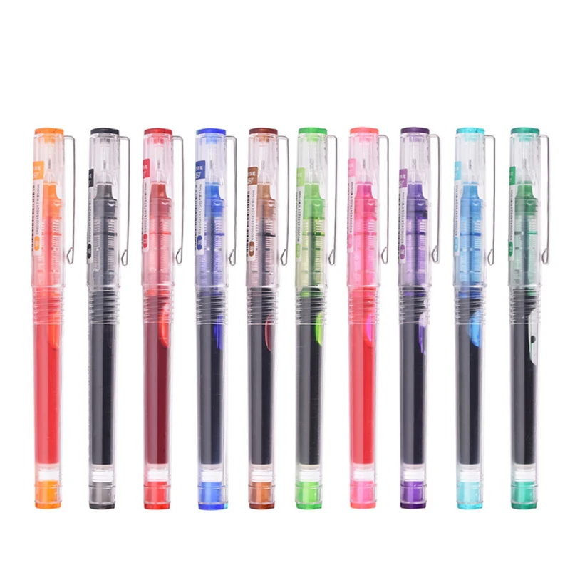 

1pcs Retro Color 0.5mm Straight Liquid Rollerball Pen Gel Pen Fluent Student Scrapbooking DIY Decoration Writing Stationery