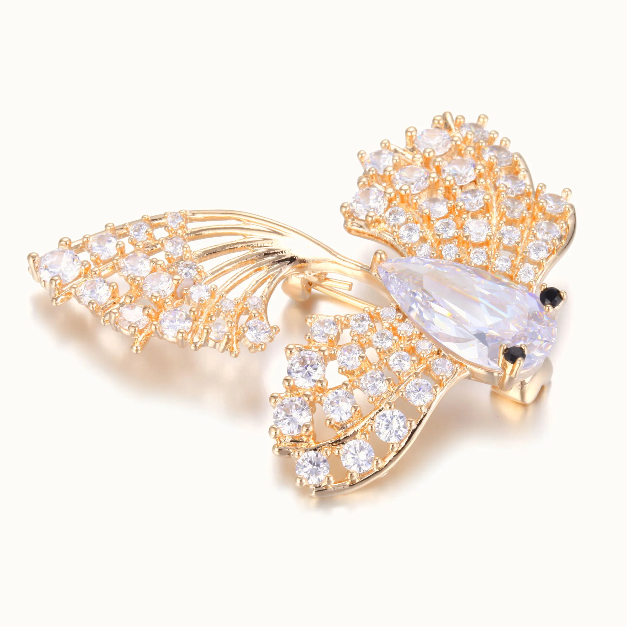 Модные высококачественные розовые брошки Золотая рыбка булавки для вечеринки