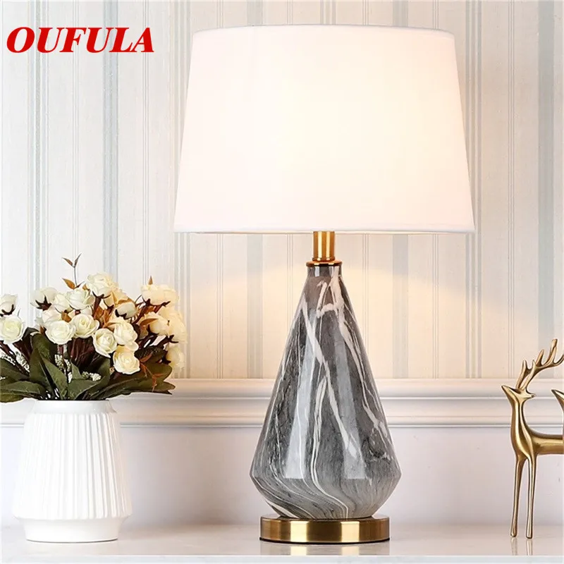 

BRIGHT Ceramic Table Lamps Desk Luxury Modern Contemporary Fabric for Foyer Living Room Office Creative Bed Room Hotel