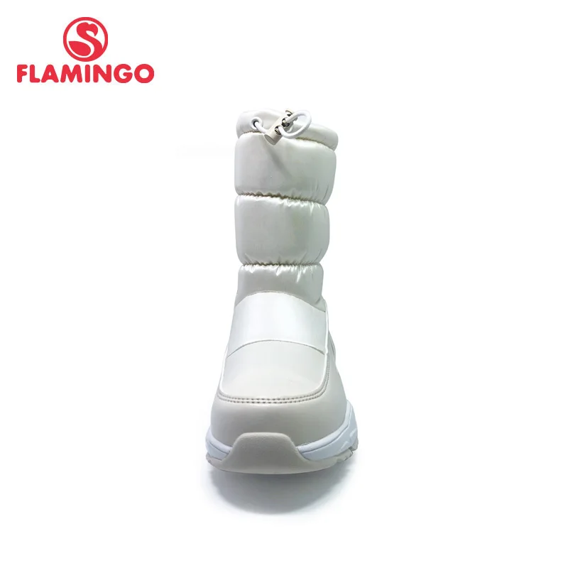 Зимние теплые ботинки с фламинго и шерстью Нескользящие Детские зимние высокого