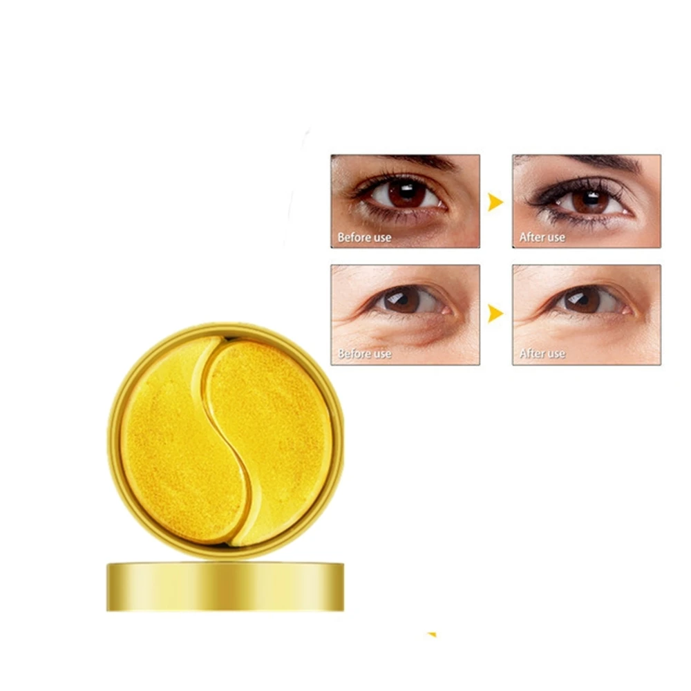 60 шт. Gold Crystal коллагеновая маска для глаз Уход за лицом! Убирает темные круги под