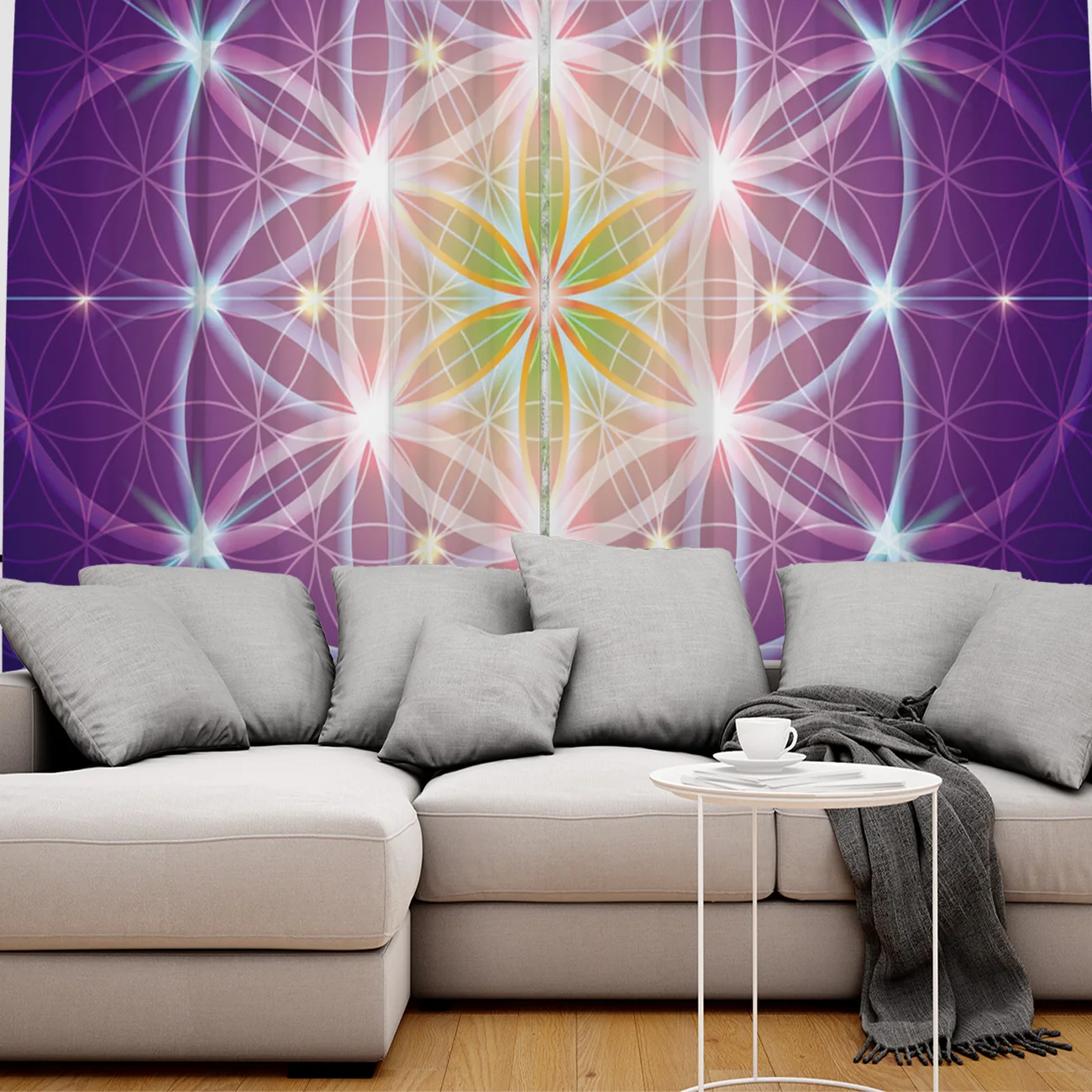 

Flower Life Of Flower Living Room Curtains Floral Design Curtain for Kids Bedroom Window Treatment Drapes