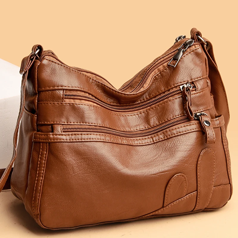 Роскошные дамские сумочки из мягкой искусственной кожи дизайнерский мессенджер