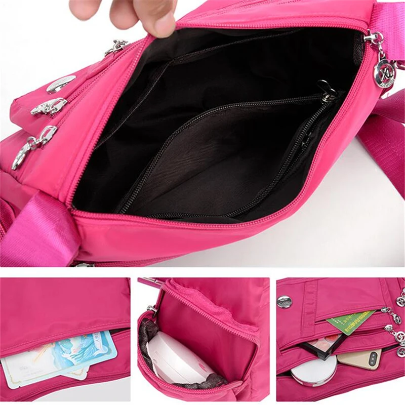 

Women Bag Nylon Waterproof Messenger Bags For Lady Crossbody Large Capacity Travel Shoulder Bag Casual Handbags High Quality