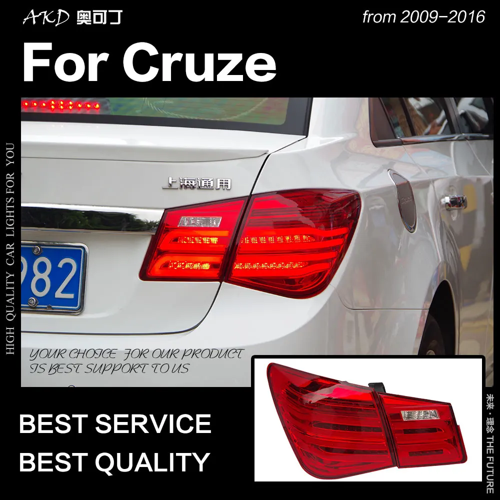 АКД стайлинга автомобилей для Chevrolet Cruze задние фонари 2009-2016 седан светодиодный