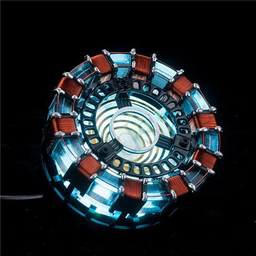Acrylic DIY Мстители, 1:1, Железный человек, дуга, реактор, собранные игрушки, дистанционный светильник, фигурка дуги, MK2, Железный человек, diy части, модель, нагрудная лампа, игрушки - Цвет: Acrylic DIY