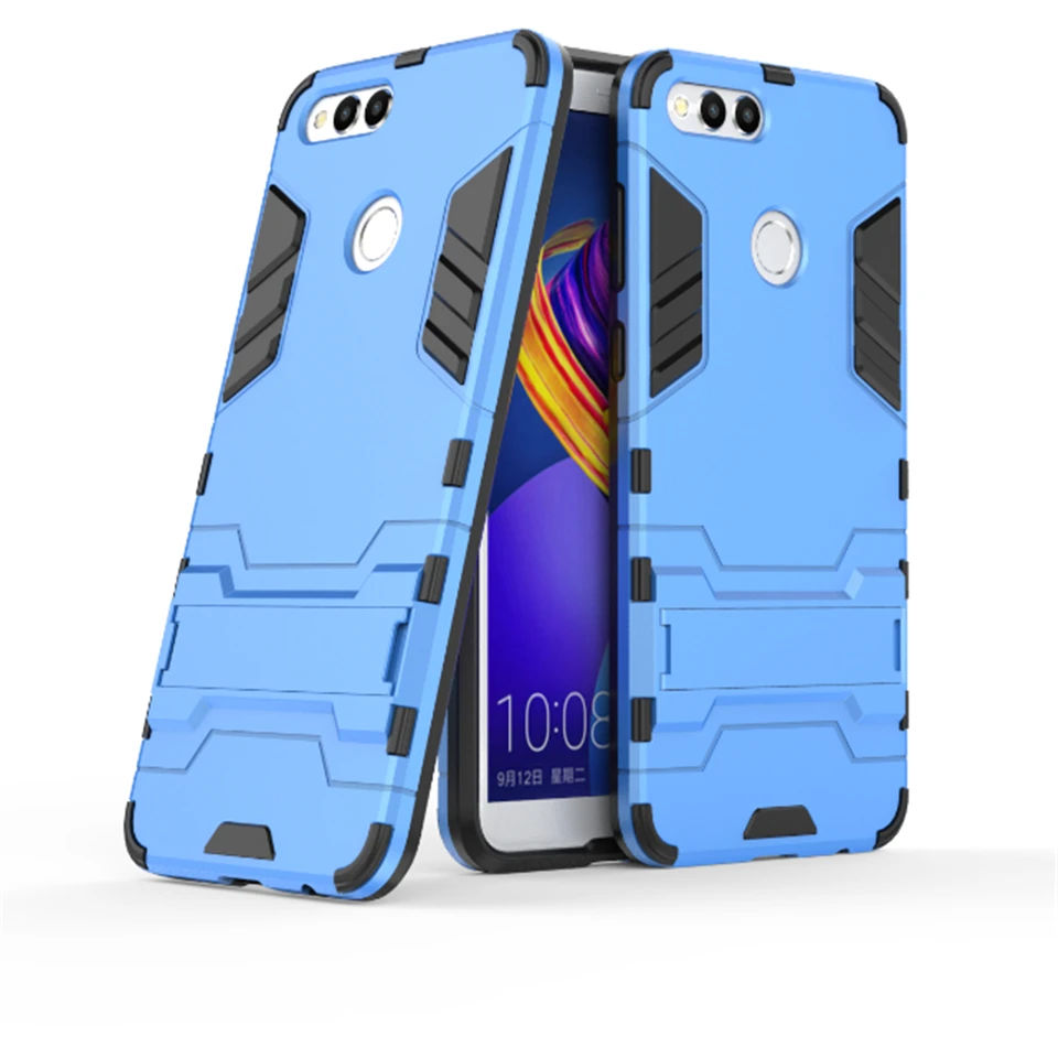 Armor TPU + PC Case For Huawei Honor 7X 8X 8A 7A 8C 7C Cover 2 in 1 Hybrid Hard Stand Holder Caso honor 8 9 Lite 10 20 Pro |