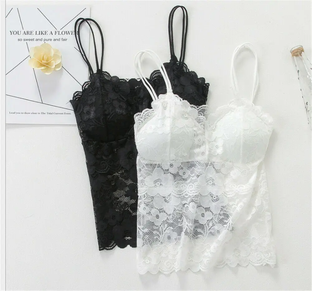 Sexy Lace Bralette Tube Tops Bandeau Summer Women Bra Tanks Crop Girl Vest Underwear | Женская одежда