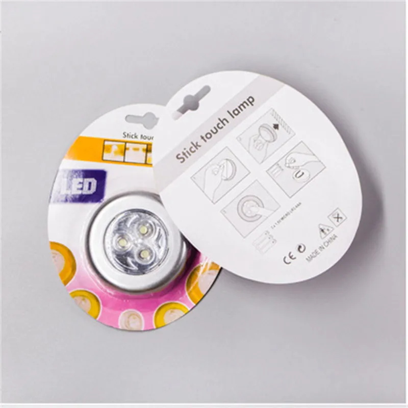 Лампа с сенсорным управлением 3 светодиодный светильник для кухонного шкафа