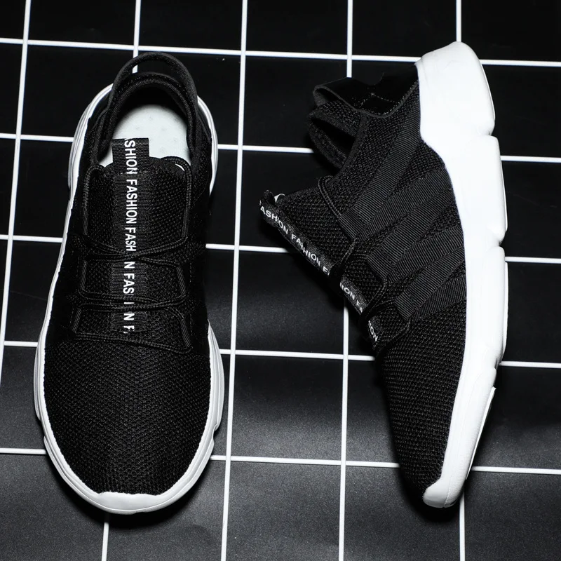 

2019 Fashion Summer Mens Shoes Casual Mesh Shoes Breathable Comfortable Lightweight Sneakers Men Sports Shoes Plus Size 39-48