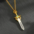 Ожерелье с подвеской в виде мультяшного аниме She-Ra, винтажное ожерелье-чокер с золотой принцессой, Подвеска для женщин, ювелирные изделия, подарки