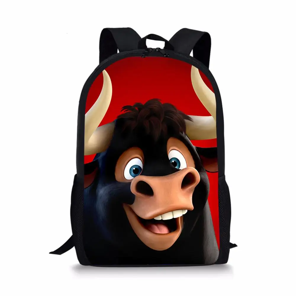 HaoYun Fashion Childrens' School Backpack Ferdinand Pattern Students School Bag Cartoon Anime Design Teenagers Book-Bags Mochila