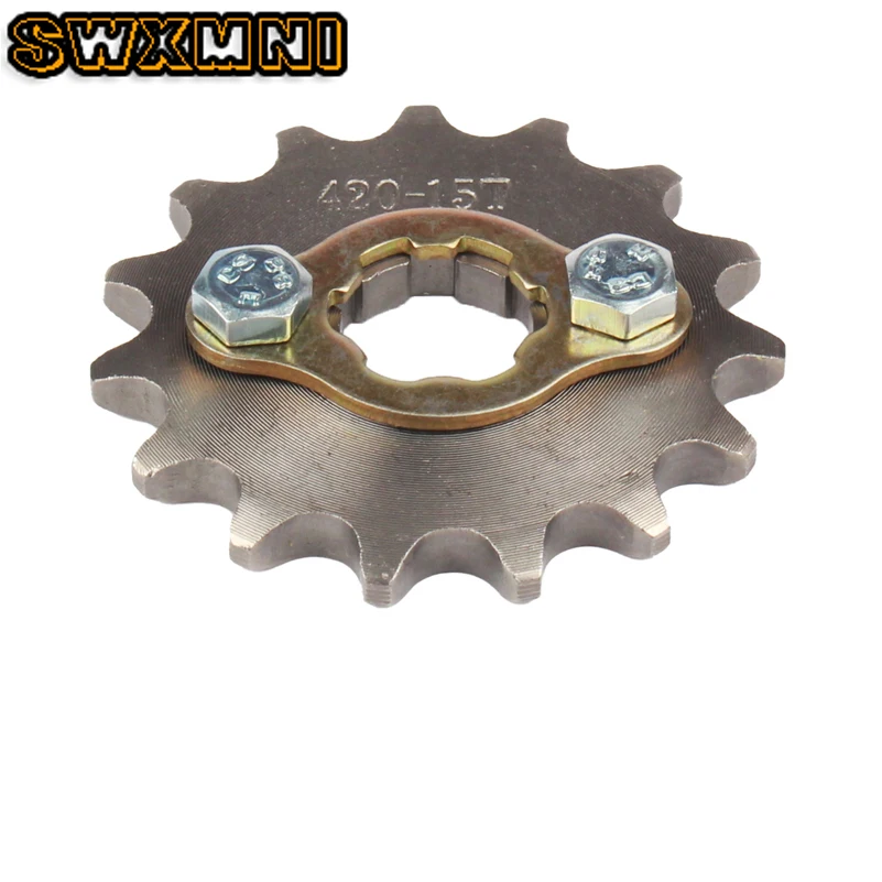 Высокое качество 420 цепи 15T 17 мм 20 спереди защита звездочки Cog Fit мотоцикла ATV