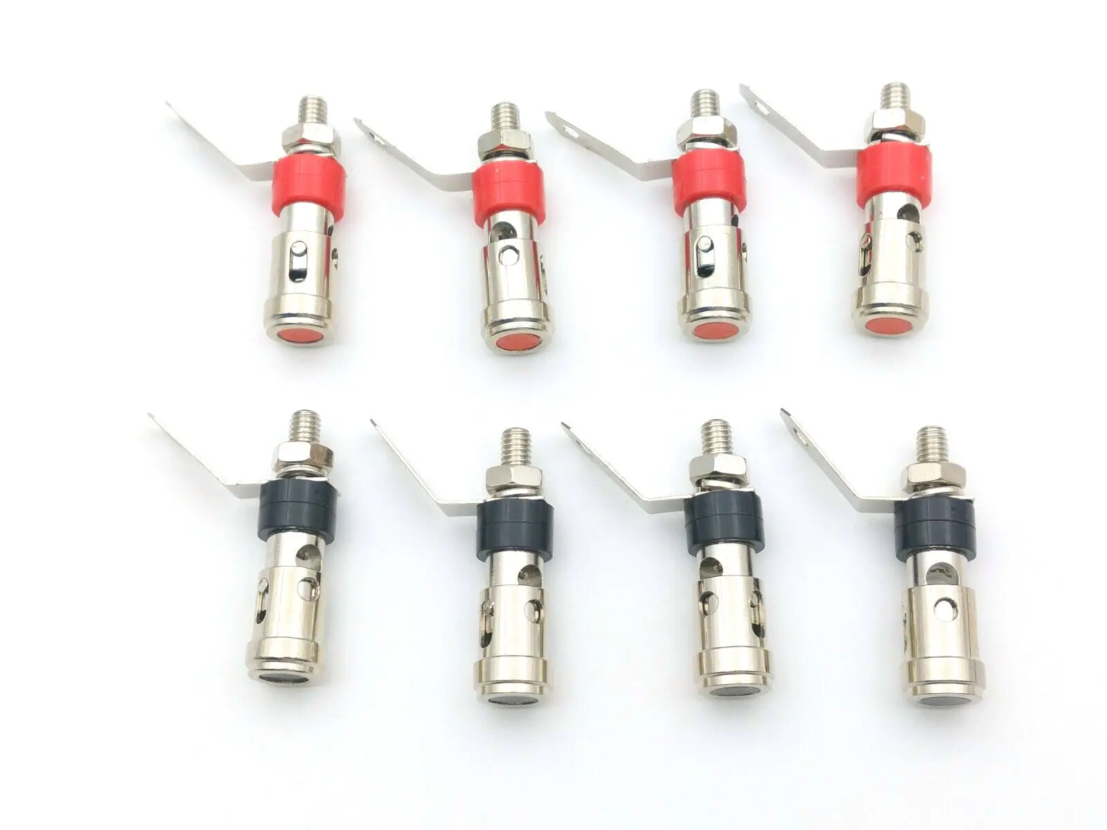 50 шт покрытые серебром мини 2 мм зажимный винт аудио усилитель Терминал с