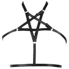 Женское сексуальное нижнее белье в виде пентаграммы, черного цвета