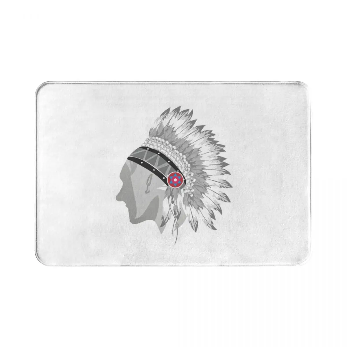 

Коврик придверный индийский из полиэстера, 40 х60 см, нескользящий