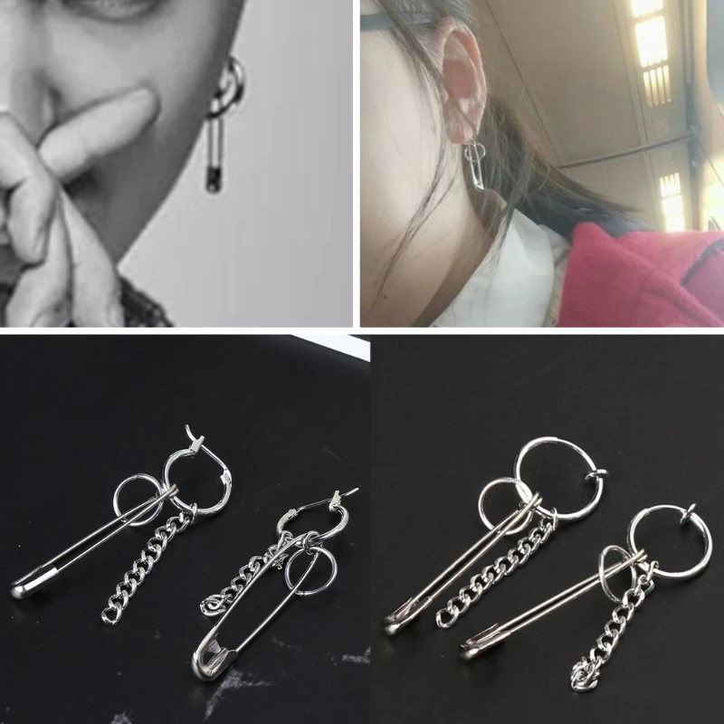 1 пара асимметричные серьги кисточки с длинной цепочкой|Серьги-подвески| |