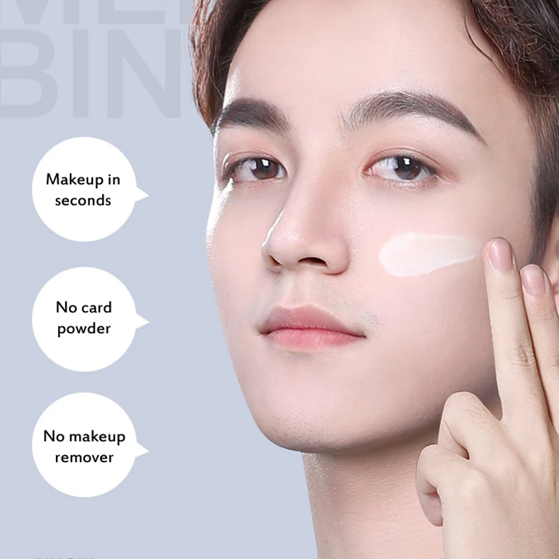 BingJu натуральный мужской BB крем солнцезащитный для лица основа макияжа